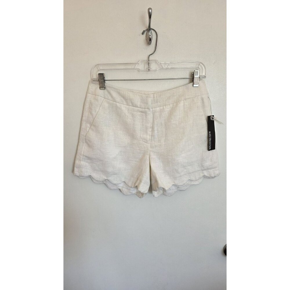 Alice Collection Shorts Linen Blend Scalloped Pockets Angelcore Fairycore NWT